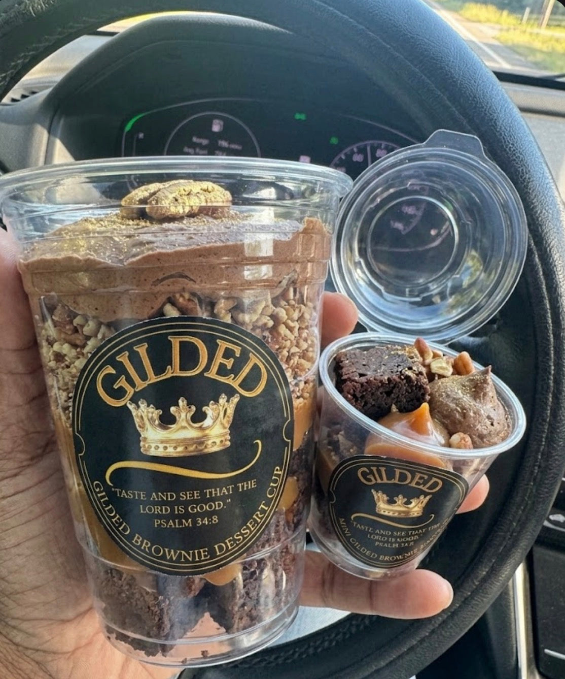 The Gilded Brownie Crunch Dessert Cup