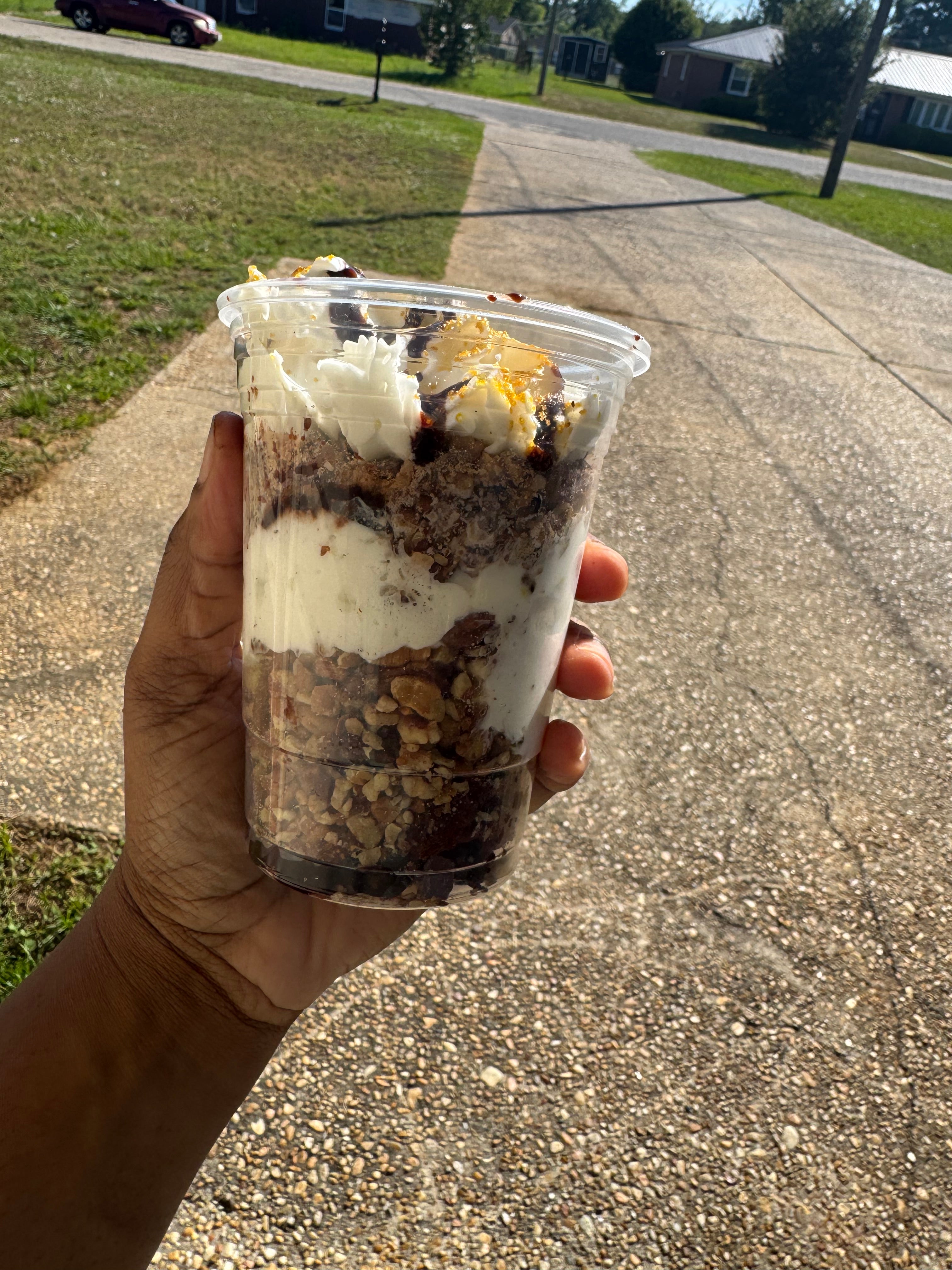 The Gilded Brownie Crunch Dessert Cup