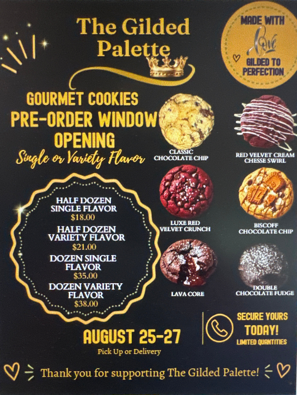 THE GILDED PALETTE PRE-ORDER WINDOW IS LIVE!