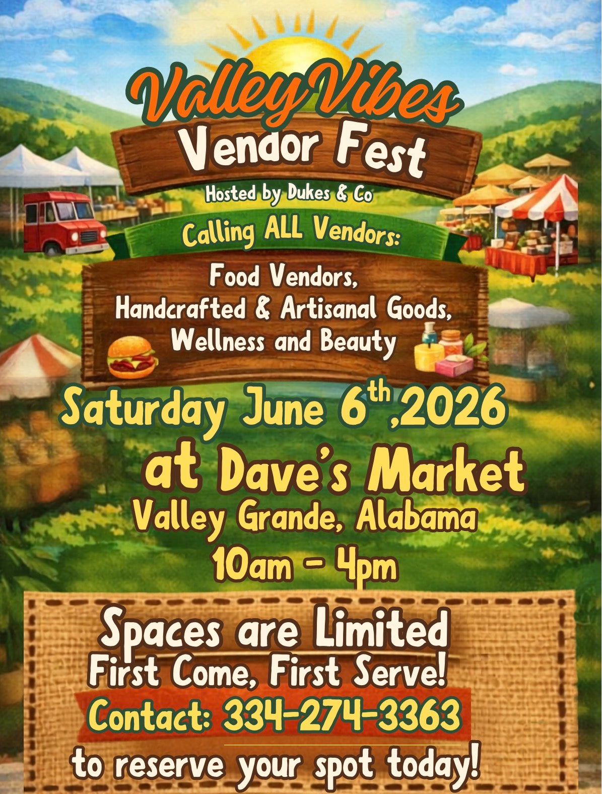 Valley Vibes Vendor Fest 06/06/26