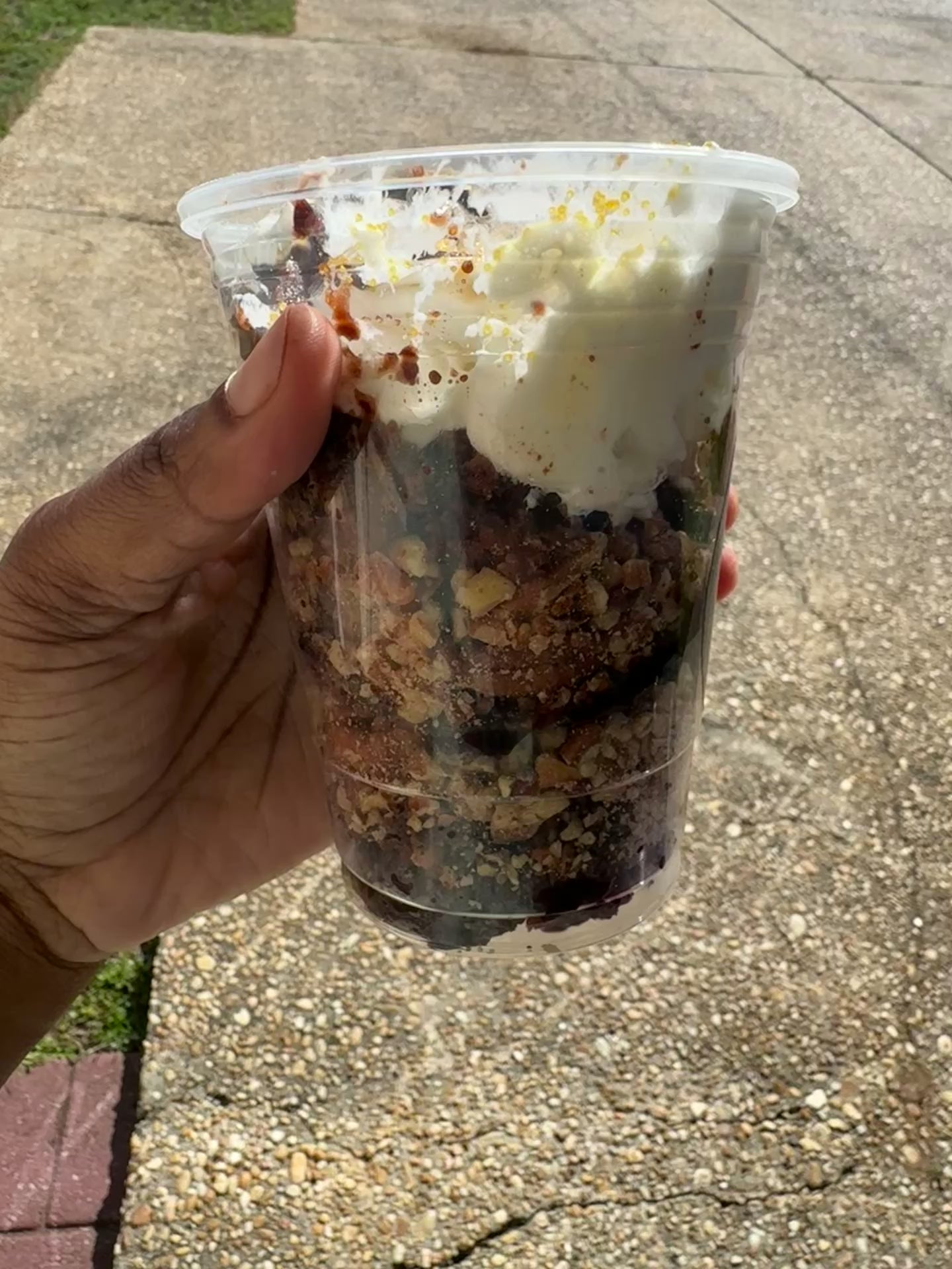 The Gilded Brownie Crunch Dessert Cup
